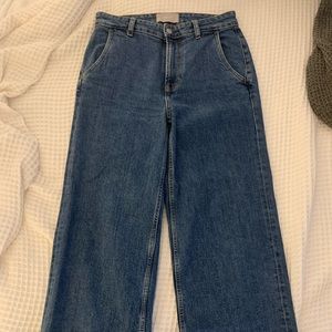 Everlane Wide Leg Jean in Medium Wash Denim